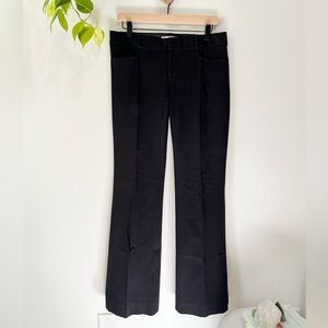 Banana Republic Sloan Fit Flare Pants Black Size 4 Career Stretch 32” Inseam
